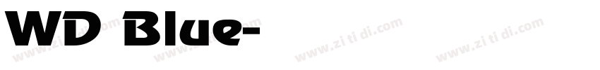WD Blue字体转换